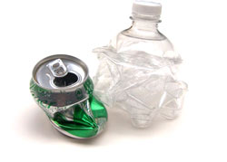 recycling used beverage containers